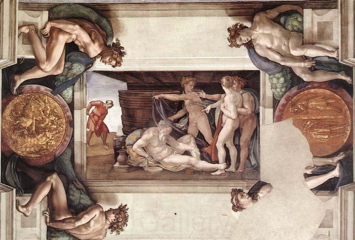 Michelangelo Buonarroti Drunkenness of Noah